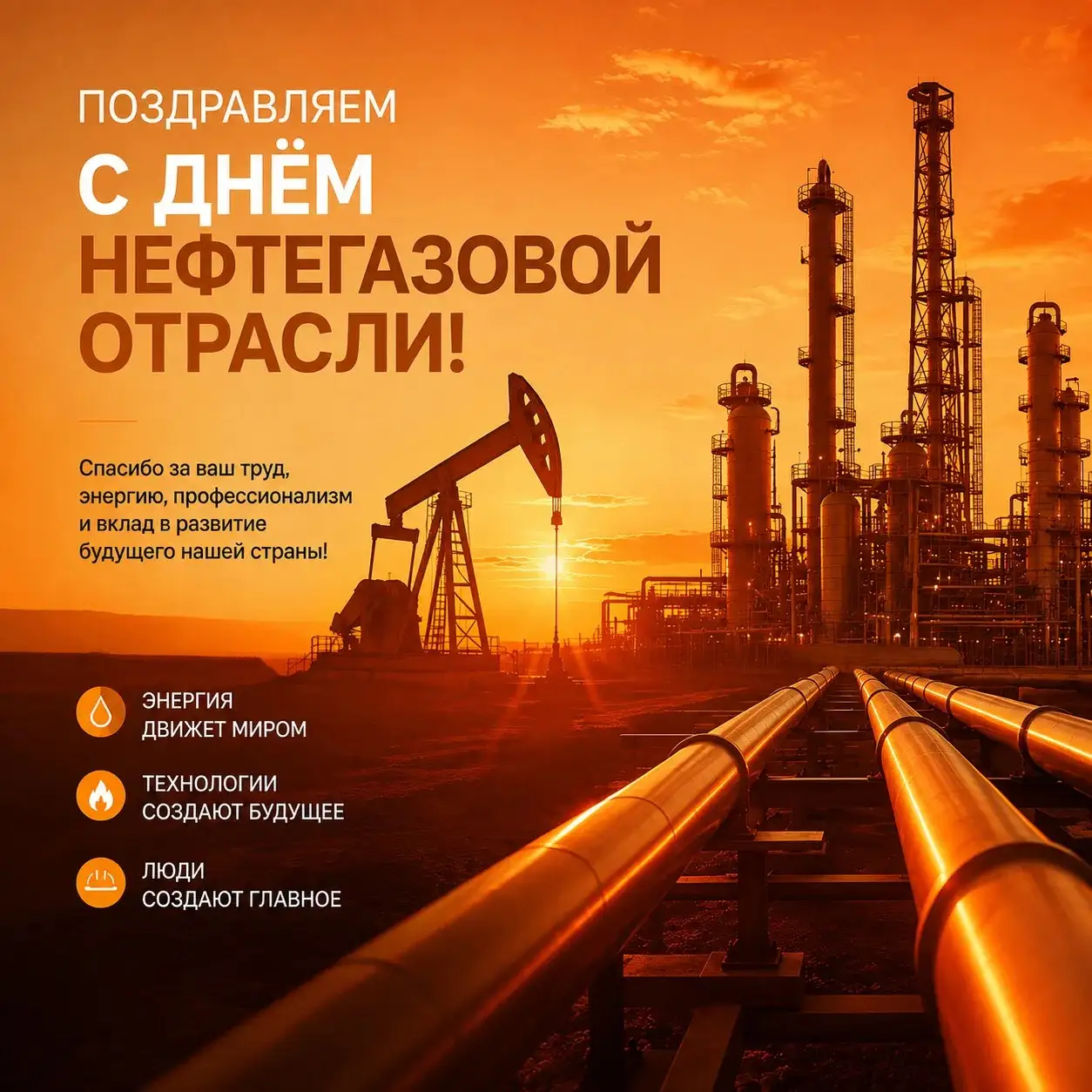Поздравляем с Днем нефтегазовой отрасли!